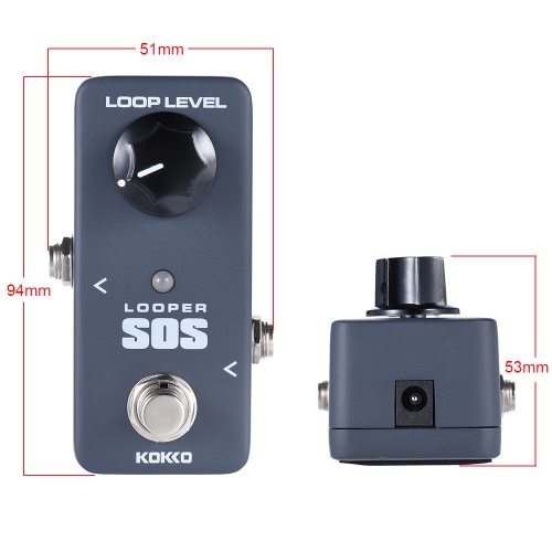 KOKKO FLP2 Mini SOS Looper Pedal Portable Pédale d'effet guitare