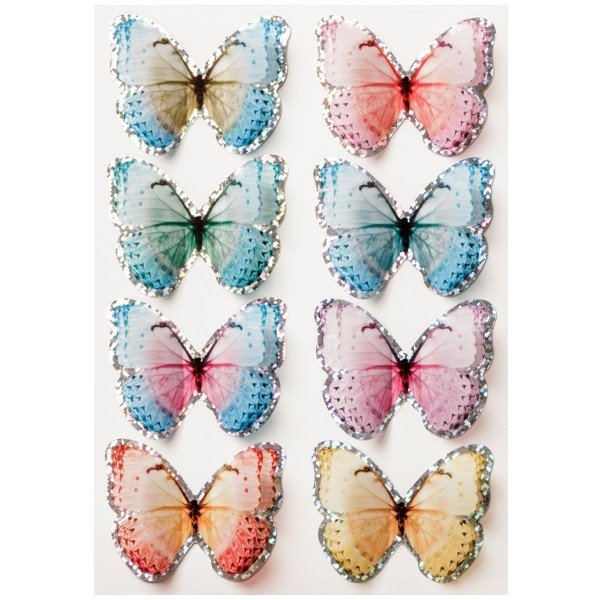 Pop-Up Hologramm-Sticker "Schmetterlinge", Design 16