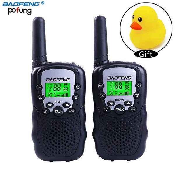 Walkie Talkie Baofeng BF-T3 Kid 22CH FRS/GMRS 462.550- 467.7125MHz T-3 Two Way Radio Toy For Children & Youth With Yellow Duck