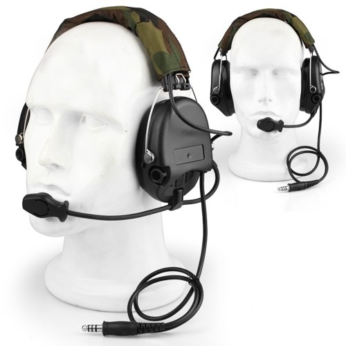 Tactical Headset Noise Reduction Canceling Headphone Over Ear Earphone for Military Airsoft Paintball Hunting