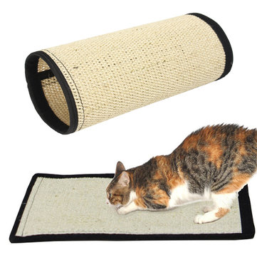 40*30cm Pet Cat Kitten Scratching Mat Pad Board Sisal Scratcher Wrap Pole Toy