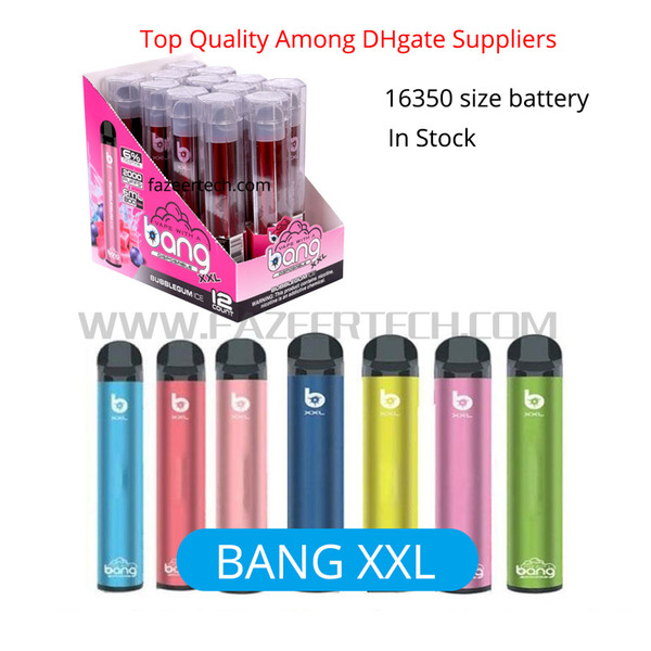 In Stock Shipping High Quality Bang XXL 2000 puffs Disposable Vape Pen 18+ Colors bang xxl disposable
