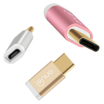 Lenuo USB Type-C to Micro USB Adapter Type C Male to Micro USB Female Convert Connector