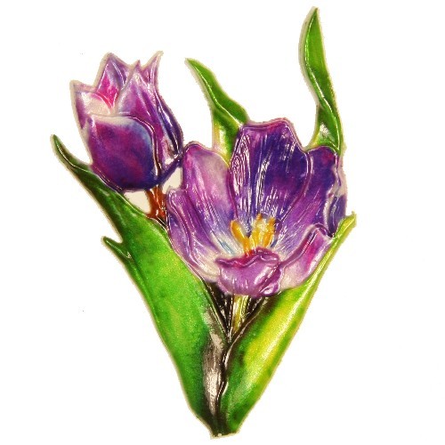 Wachsornament Tulpe, 9 x 6 cm