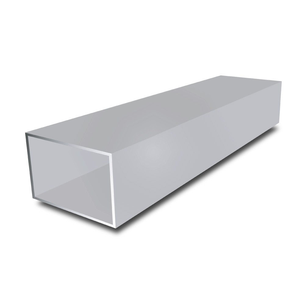 3 in x 2 in x 1/4 in - Aluminium Rectangular Tube - 5000 mm