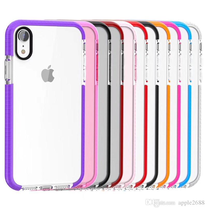 For iPhone XR XS MAX phone cases transparent TPU Gel Crystal Clear soft Silicon Case Back Cover For Samsung Note 7 galaxy S7 S6 clear cases