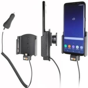 Brodit Active holder with cig-plug - Fahrzeughalterung/Ladegerät - Schwarz - für Samsung Galaxy S8+