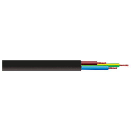 Round 3-Core Cable, 2183Y Black 0.5mm x 100 Metres
