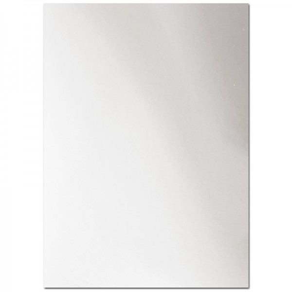 Spiegel-Karton, 21cm x 29cm, 200g/m², silber, 10 Bogen