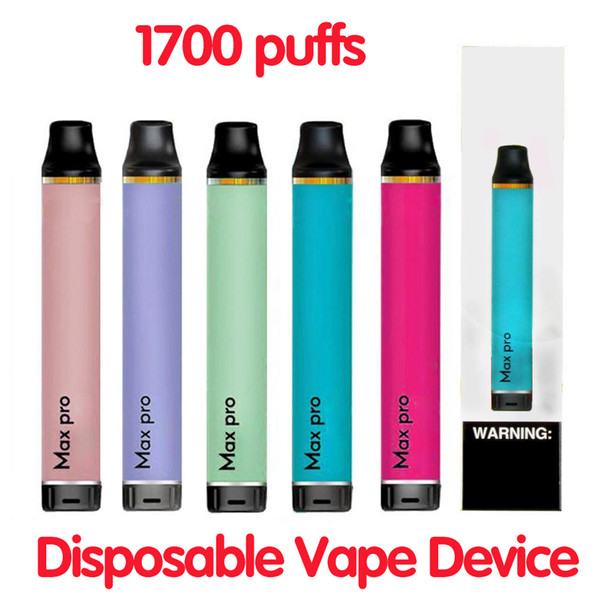 Disposable Vape 1700puffs pre-filled vapor Cartridges Pods Stick kit Portable Device e Cigs disposable vapes