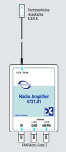 ABB Rundfunkverstärker+ Splitter FM/AM FAKRA(m) DAB+ FAKRA(m) (4721.01)