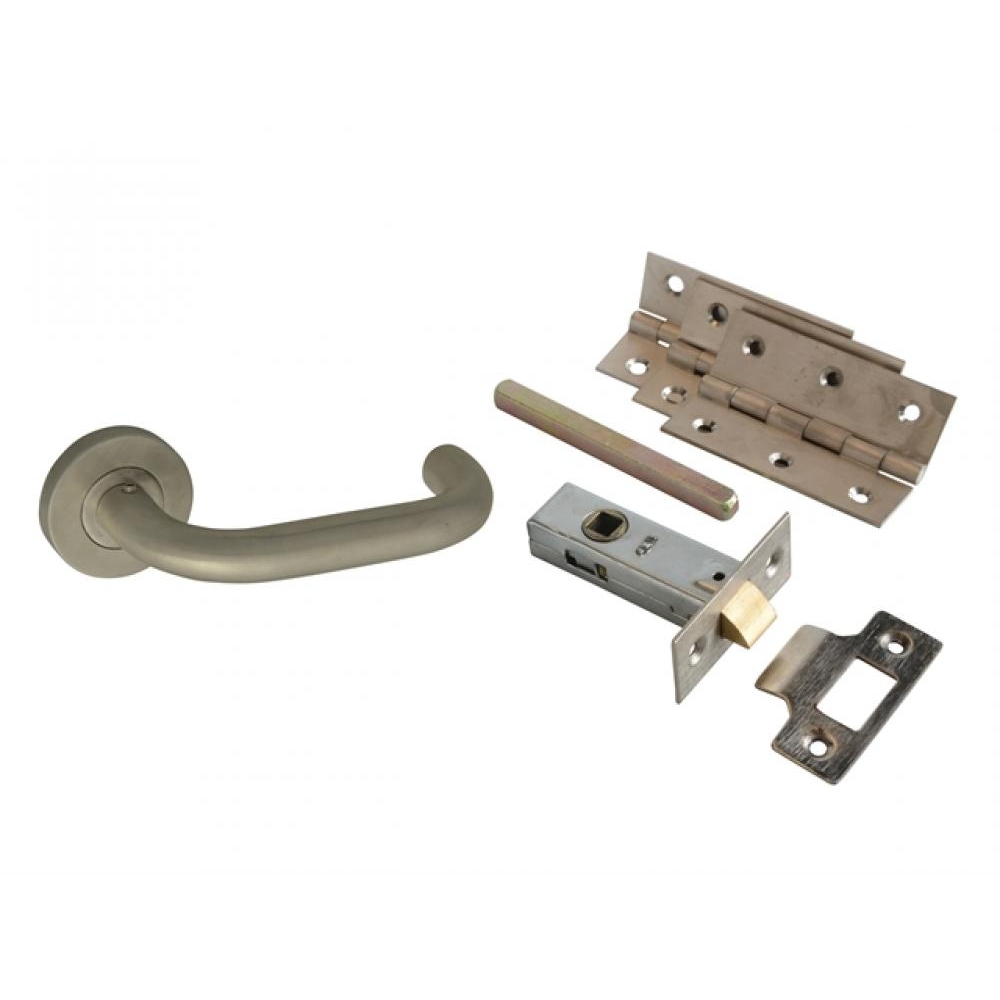 Forge Return To Door Handle Pack Stainless Steel