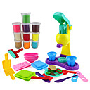 Yiqisi Nontoxic Plasticine 3D Color Clay Set With 10 Cups 34 Modes Intelligent Toys
