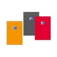 Oxford Notizblock, DIN A4, kariert, 80 Blatt, orange 80 g/qm optic paper, beschichteter Karton-Deckel, - 5 Stück (100106281)
