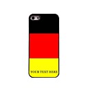 personnalisé cas de téléphone - allemand cas conception de drapeau en métal pour iPhone 5 / 5S