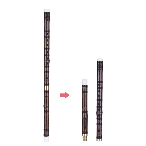 Pluggable Handmade Bitter Bamboo Flute / Dizi Traditional Chinese Musical Instrument à vent à Key F Débutant Niveau d'étude
