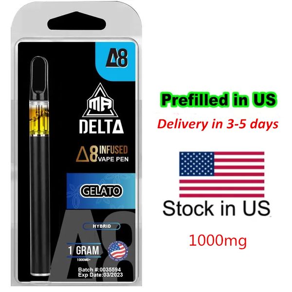 Original Delta 8 HHC 1000mg Disposable Vape Pen E cigarettes Pre-filled and Ship from USA Upgraded Ceramic Coil Slim Rechargeable vape VS Cake Kit