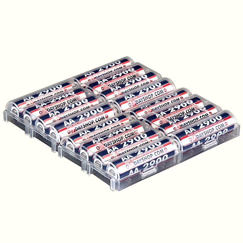 7dayshop AA HR06 NiMH High Performance Rechargeable Batteries 2900 Series - Extra Value 16 Pack in Cases