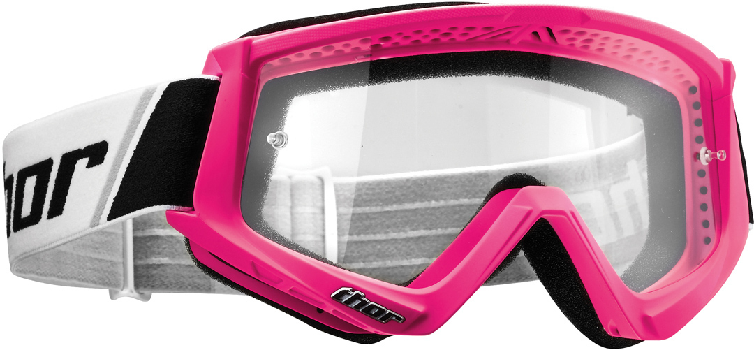 Thor Combat Youth Motocross Goggles, pink, pink