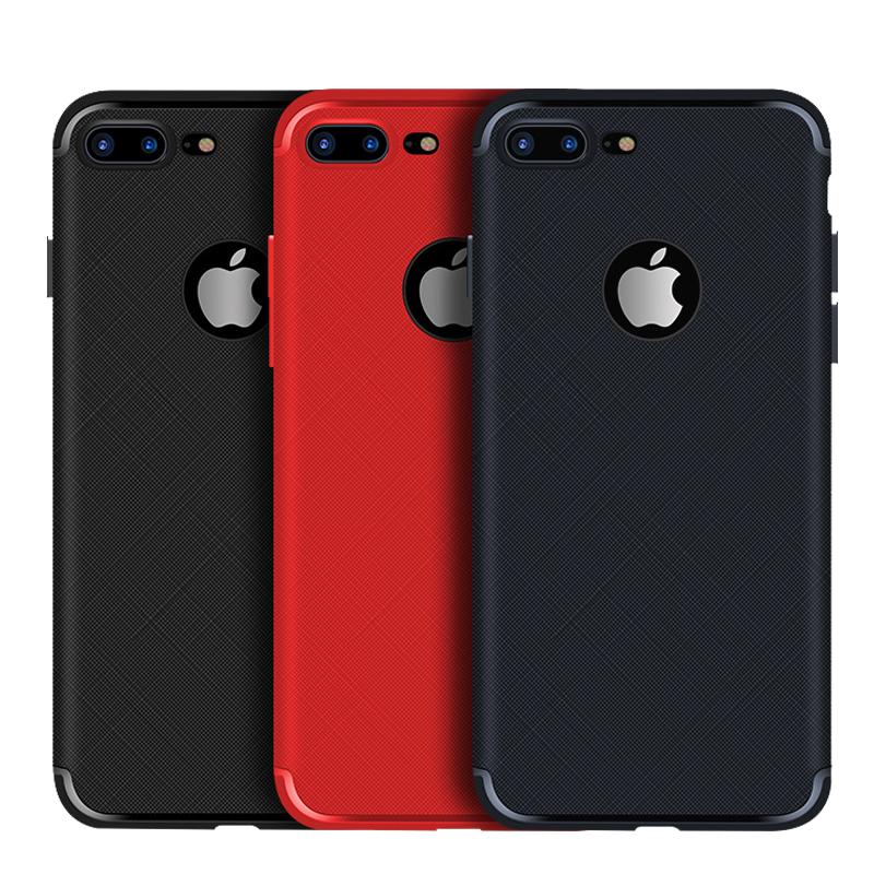 Cell Phone case For iPhone 8/7/X/XS MAX/XR/6/6s Plus Cross Grain Soft Tpu Back Cover shell