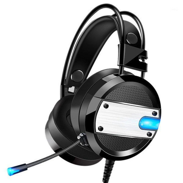 Wired Gamer Headset Deep Bass Gaming Headphones with Microphone LED Light for PC Laptop Computer1