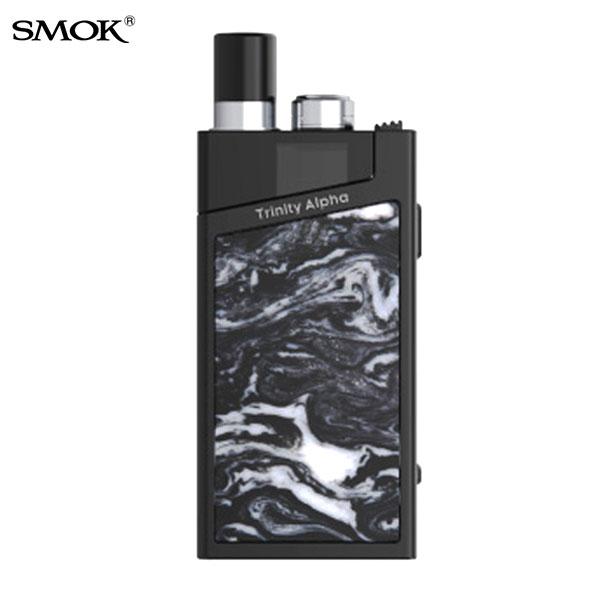 Authentic Smoktech Trinity Alpha 1000mAh 25W Resin Ultra Portable Pod System AIO Starter Kit - Bright Black