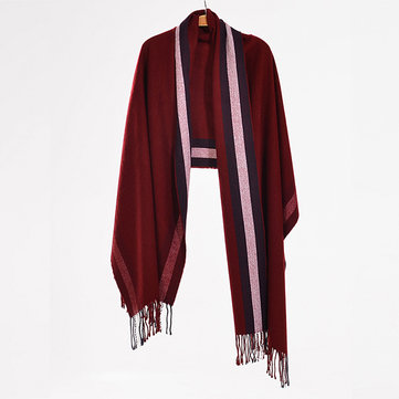 Mulberry Silk Solid Scarves With Tassel