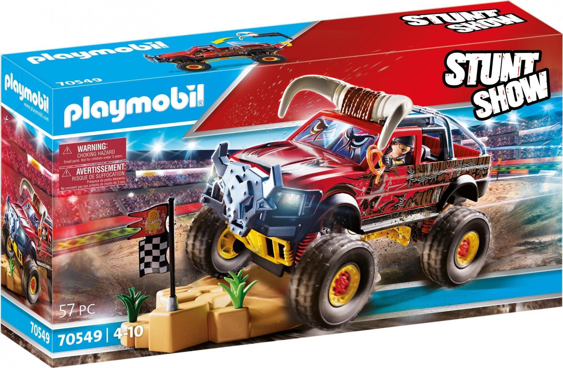Playmobil Stuntshow Monster Truck Horned - Monstertruck - Indoor - 4 Jahr(e) - Kunststoff - Mehrfarben (70549)