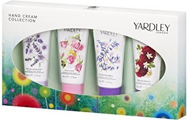 Yardley Hand Cream Gift Set 4 x 50ml - English Bluebell + English Lavender + English Rose + English Dahlia