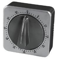 xavax Kurzzeitwecker, analog, silber / schwarz mit Timer-Funktion, um den Überblick beim Kochen zu - 1 Stück (95303)