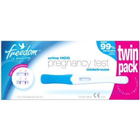 Freedom Midstream Pregnancy Test - Twin Pack