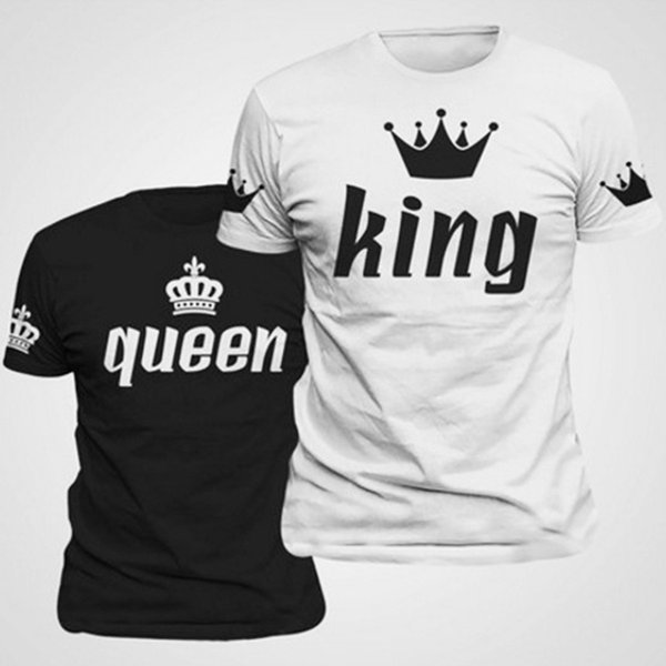 KING pattern digital original 3D printing T-shirt with short sleeves, unique fashion, beautiful, breathable and comfortable family wear