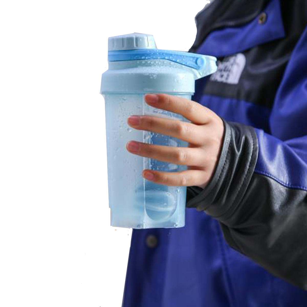 500ML Outdoor Indoor Protein Pulver Shake Mischen Sport Wasserflasche Fitness Kessel