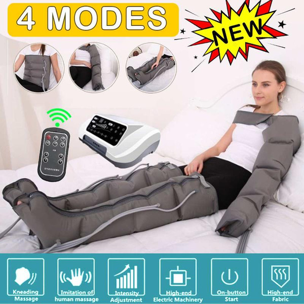 4 air chambers leg compression massager smart wireless vibration infrared therapy arm waist pneumatic air wrap relax pain relief