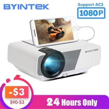 BYINTEK SKY K1/K1plus LED Portable Home Theater HD Mini Projector(Optional Wired Sync Display For Iphone Ipad Phone Tablet)