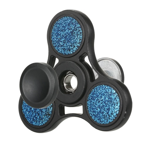 Metal Zinc Alloy Mini Tri Fidget Hand Finger Spinner Spin Widget Focus Toy EDC Pocket Desktoy Triangle Gift for ADHD Children Adults Relieve Stress Anxiety Boredom