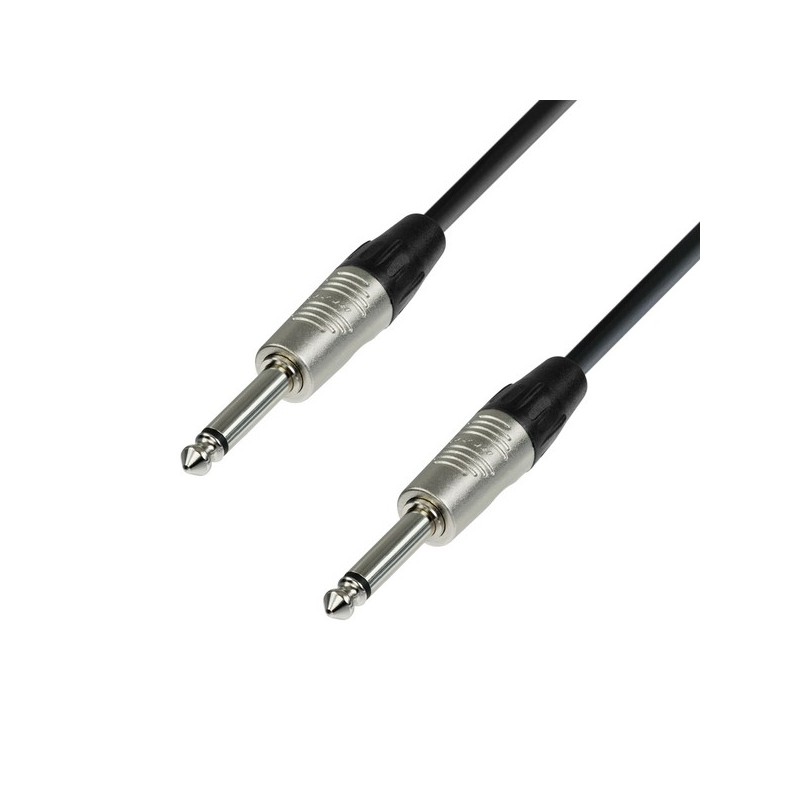 Adam Hall Cables 4 Star Serie - Instrumentenkabel REAN 6,3 mm Klinke mono auf 6,3 mm Klinke mono 9,0 m