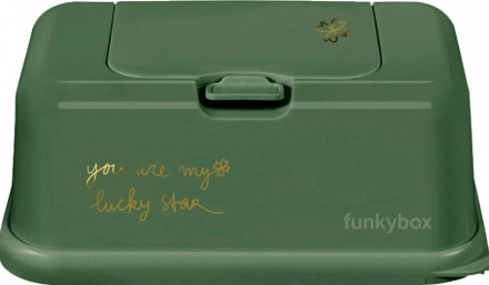 Funkybox Feuchttücherbox olivgrün Kleeblatt (Poll&Poll B.V.)
