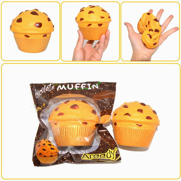 Areedy Squishy Jumbo Chocolate Muffin Cake Slow Rising Original Packaging Scented Collection Gift