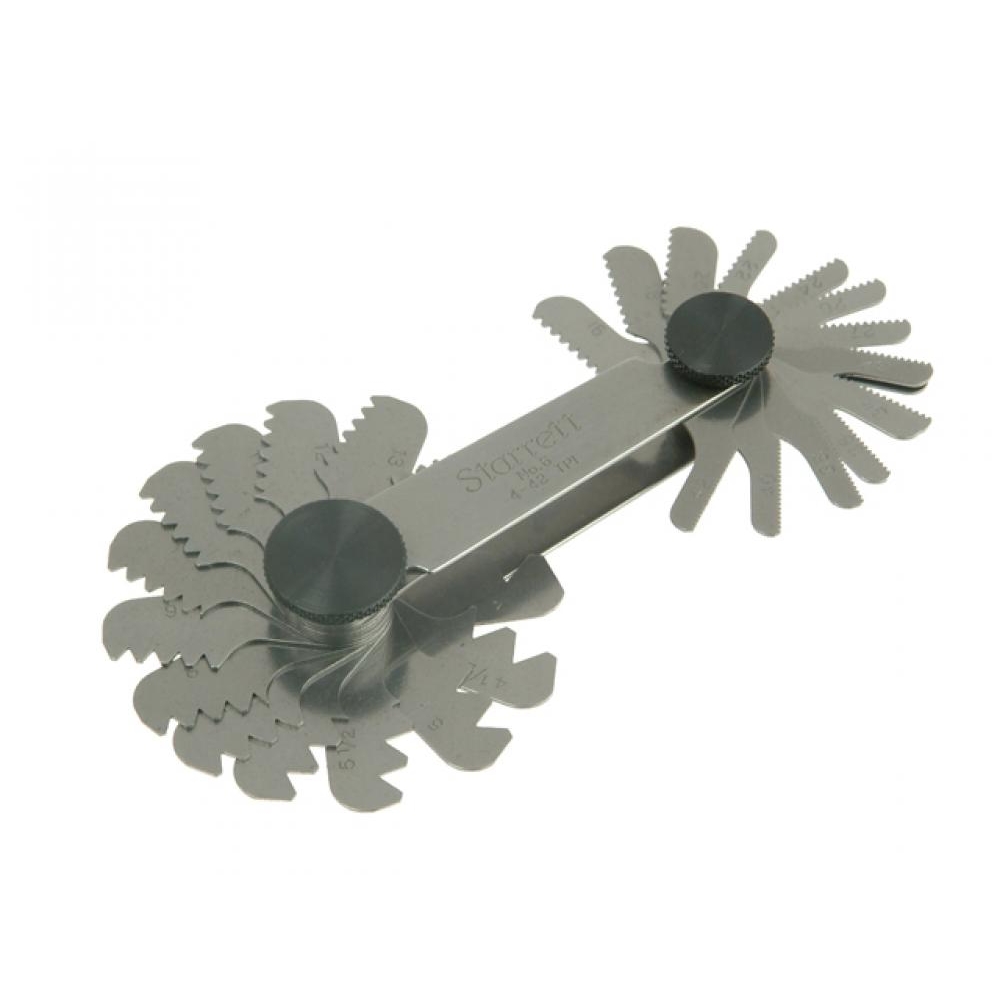 Starrett 6 Screw Pitch Gauge tpi 4-42