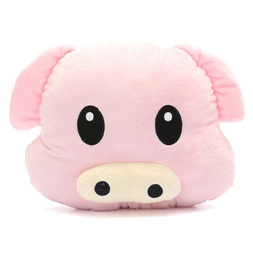 35*35cm Kawaii Pig Piggy Emoji Pillow Pink Emoticon Pillow Cushion Plush Toy Stuffed Doll Gift