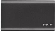 PNY ELITE - SSD - 480 GB - extern (tragbar) - USB 3.0 - Schwarz