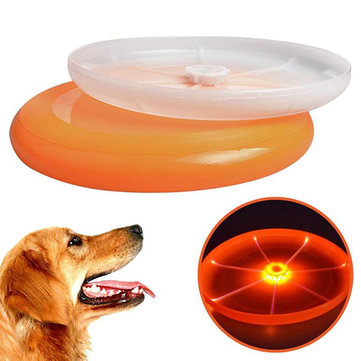Flying Led Glow Disc Light Up Frisbee Flashflight Night Outdoor Pet Dog Toys