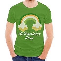 Inspiré par Saint-Patrick Trèfle irlandais Manches Ajustées Anime Dessin Animé Animé Art graphique Tee-shirt Pour Homme Femme Unisexe Adulte Impression 3D 100 % Polyester miniinthebox