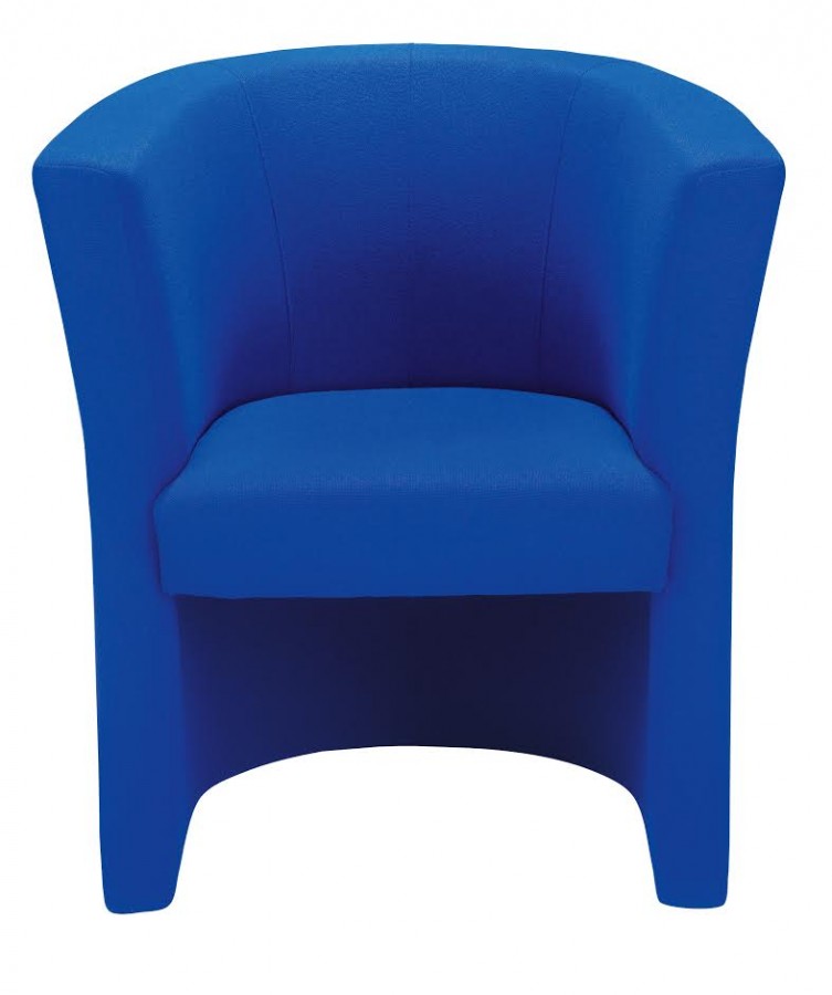 Blue High Back Tub Chair