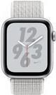 Apple Watch Nike+ Series 4 (GPS + Cellular) - 40 mm - Aluminium, Silber - intelligente Uhr mit Nike Sportschleife - gewebtes Nylon - summit white - Bandgröße 130-190 mm - Anzeige 4cm (1,57