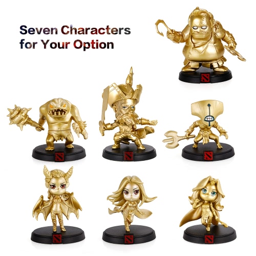 DOTA 2 Game Character QOP Queen of Pain Figure Akasha Action Figure Toy Gold