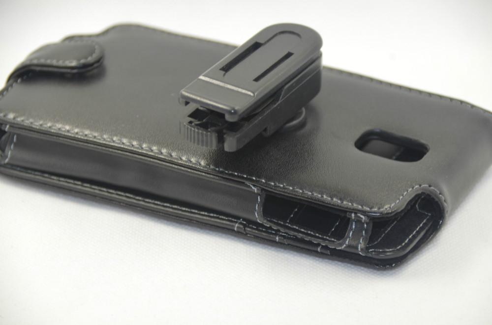 Black Genuine Flip Leather Case with Belt Clip for Samsung Galaxy Note 3 N9000 1PC/LOT