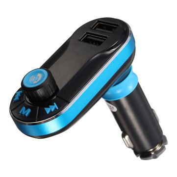 12-24V Dual USB Charger Wireless Bluetooth Car Kit MP3 Player FM Transmitter AUX