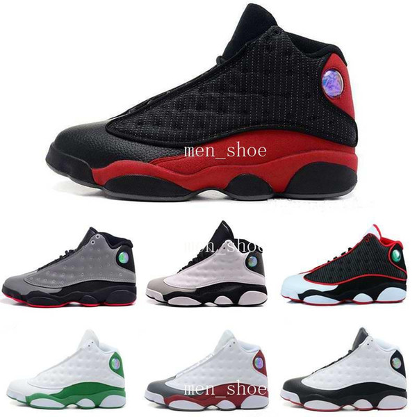 [with box]wholesale mens basketball shoes air xiii 13 bred black true red sports shoe athletic running shoe price sneakers shoes